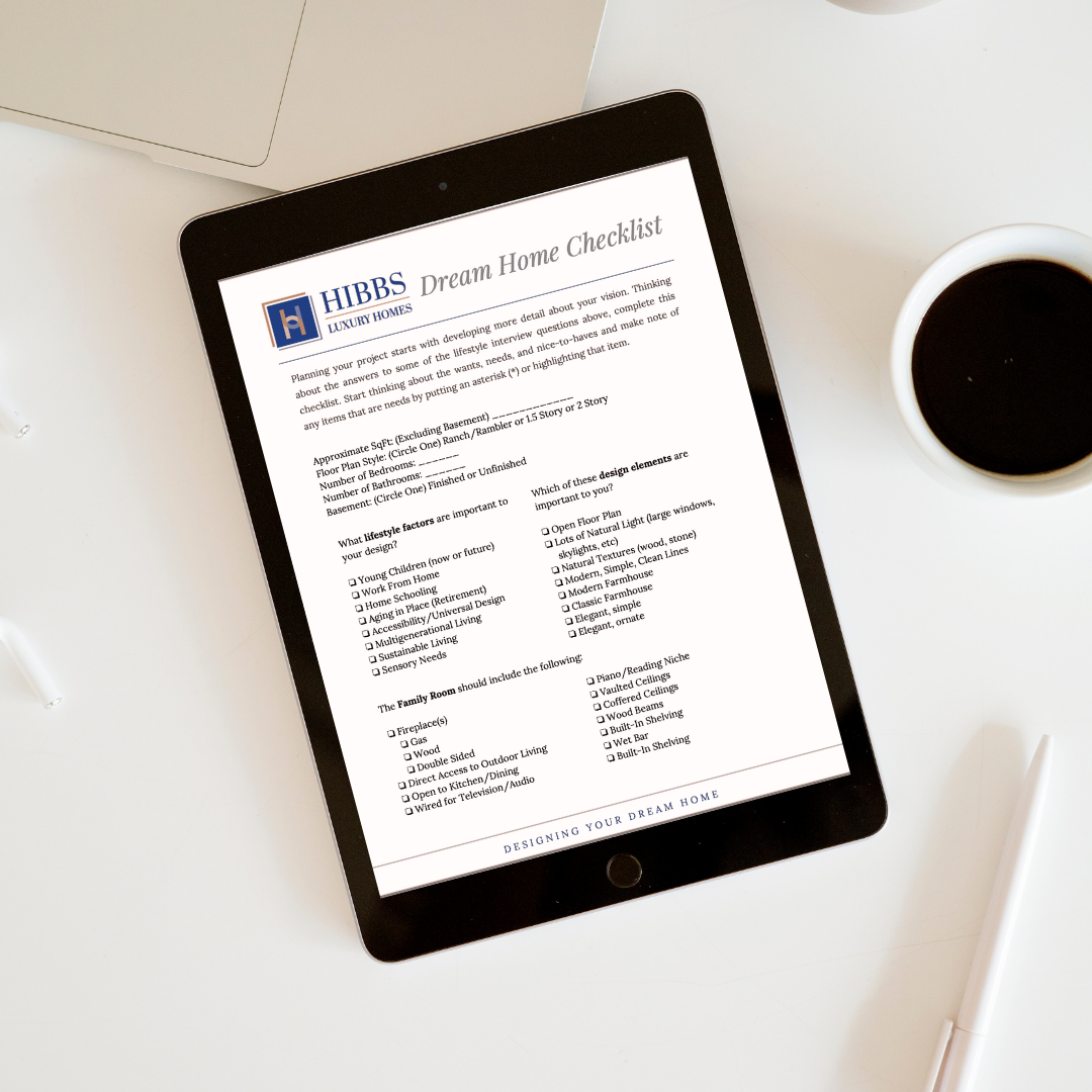 Dream Home Checklist Dream Home Checklist